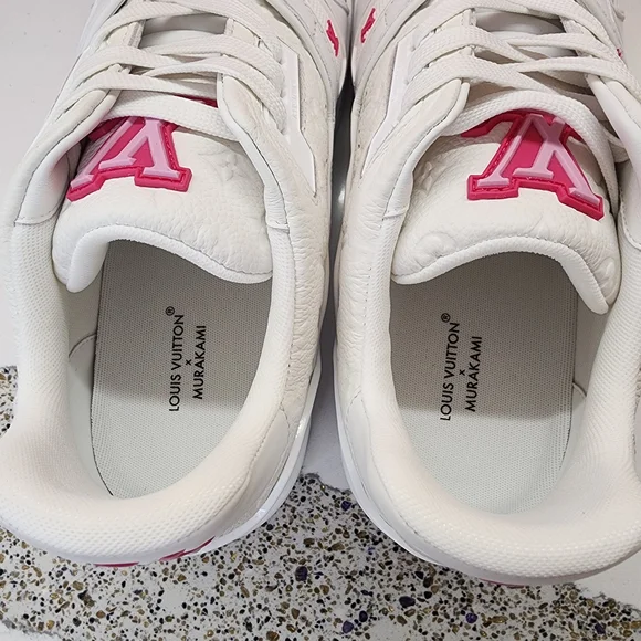 LOUIS VUITTON 2025 LV x TM Takashi Murakami Cherry Blossom Trainer Sneaker 39 - Picture 3 of 8